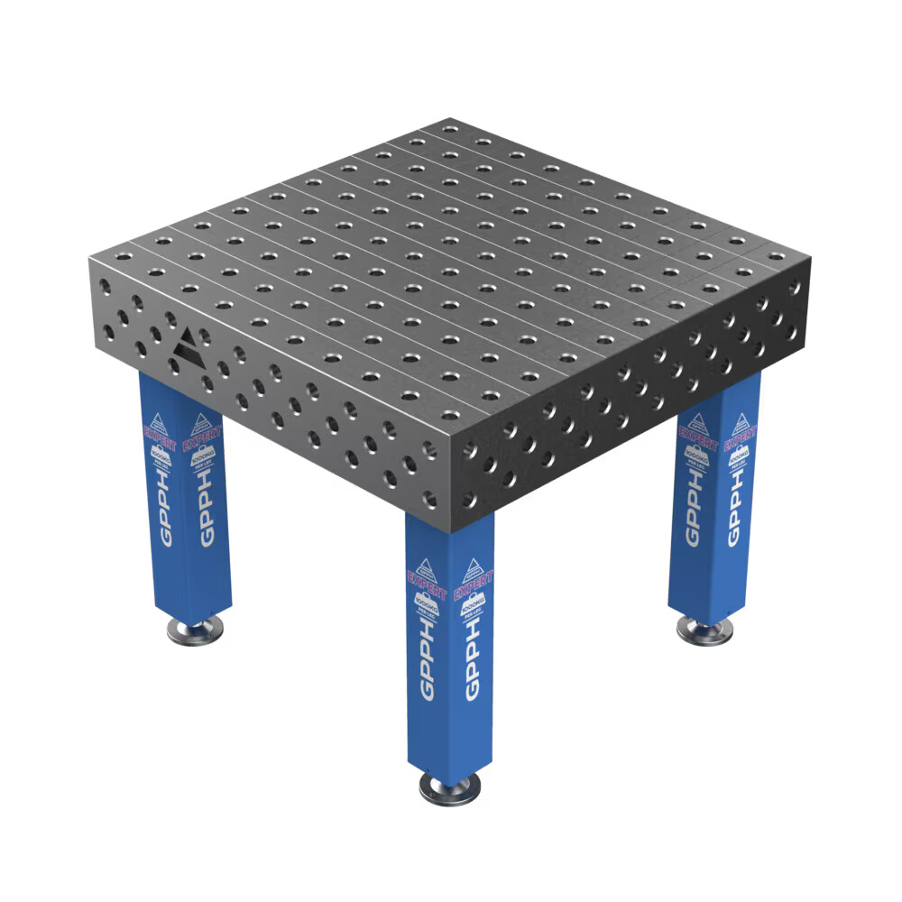 Зварювальний стіл EXPERT на опорах 1000x1000 mm fi28 mm Сітка 100x100 mm