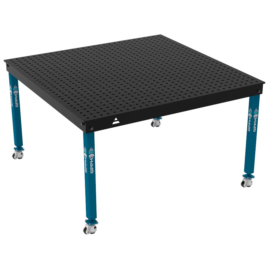 Сварочный стол BASIC на колёсах 1500x1480 мм fi16 мм Сетка 50x50 мм