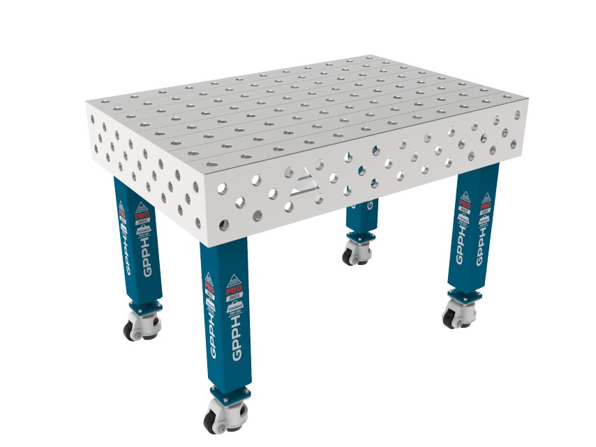 Зварювальний стіл PRO INOX на колесах 1200x800 mm fi28 mm Сітка 100x100 mm