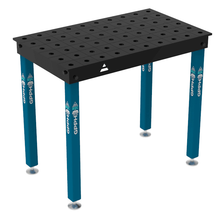 Зварювальний стіл BASIC на опорах 1000x600 mm fi28 mm Сітка 100x100 mm