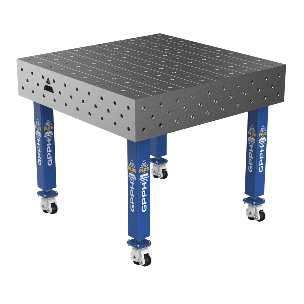 Зварювальний стіл PLUS на колесах 1000x1000 mm fi16 mm Сітка 100x100 mm