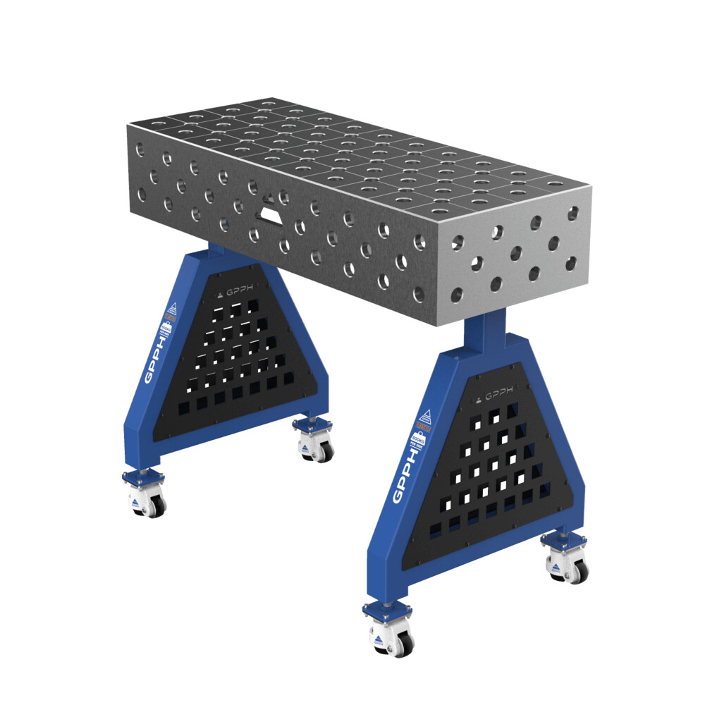 Зварювальна опора TRESTLE EXPERT на колесах 1000x400x200 mm fi 28 mm Сітка Діагональна
