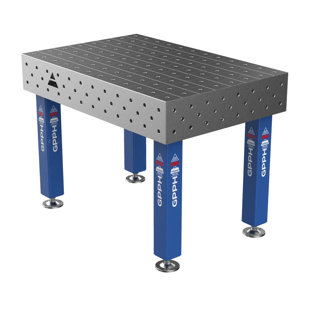 Зварювальний стіл PRO на опорах 1200x800 mm fi16 mm Сітка 100x100 mm