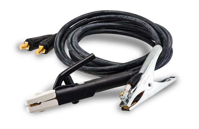 Зварювальні кабелі з електродотримачем та клемою "маса"  КСК-25х3+3 35-50