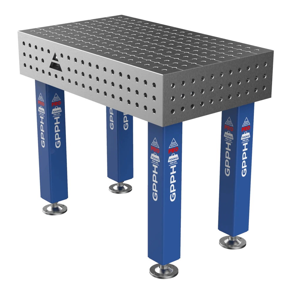 Зварювальний стіл PRO на опорах 1000x600 mm fi16 mm Сітка 50x50 mm