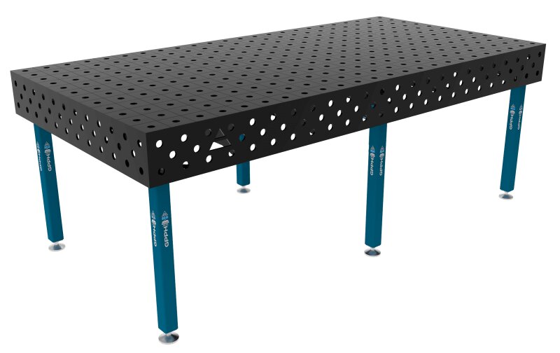 Зварювальний стіл ECO на опорах 2400x1200 mm fi28 mm Сітка 100x100 mm