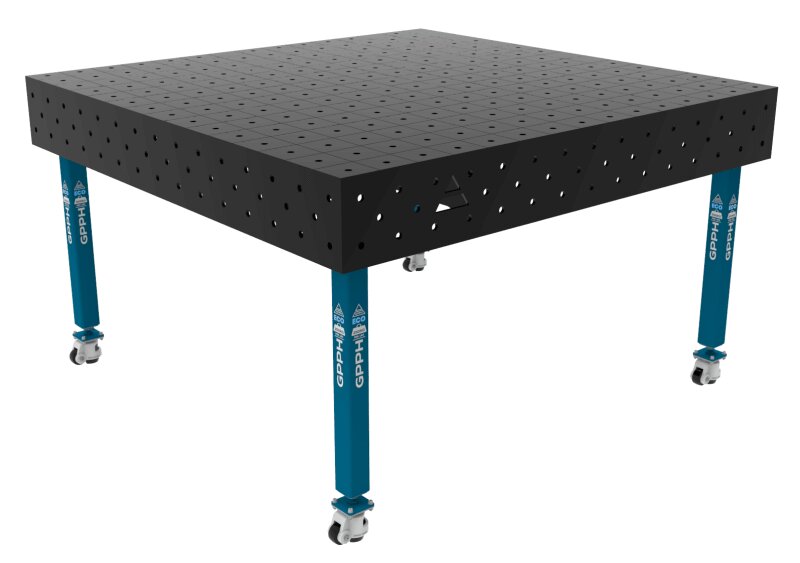 Зварювальний стіл ECO на колесах 1500x1480 mm fi16 mm Сітка 100x100 mm