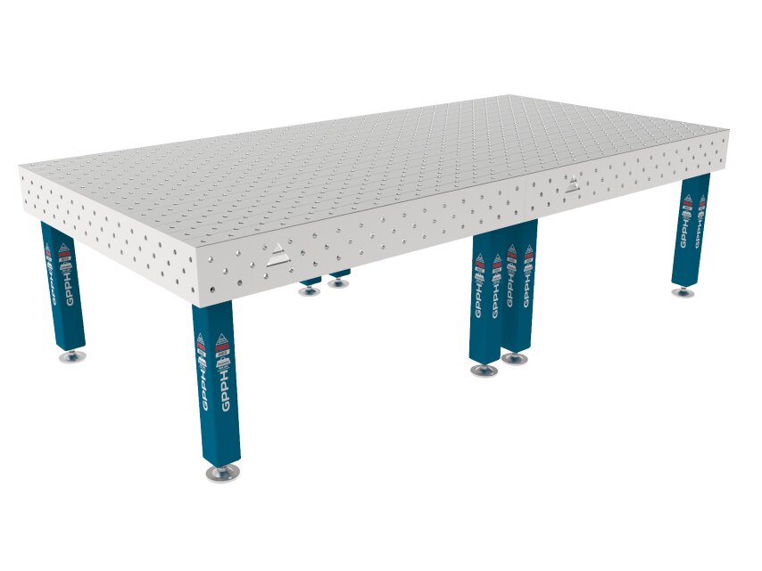 Зварювальний стіл PRO INOX на опорах 3000x1480 mm fi16 mm Сітка Діагональна