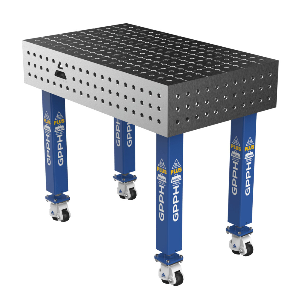 Зварювальний стіл PLUS на колесах 1000x600 mm fi16 mm Сітка 50x50 mm
