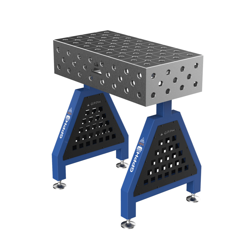 Зварювальна опора TRESTLE EXPERT на опорах 800x400x200 mm fi 28 mm Сітка Діагональна
