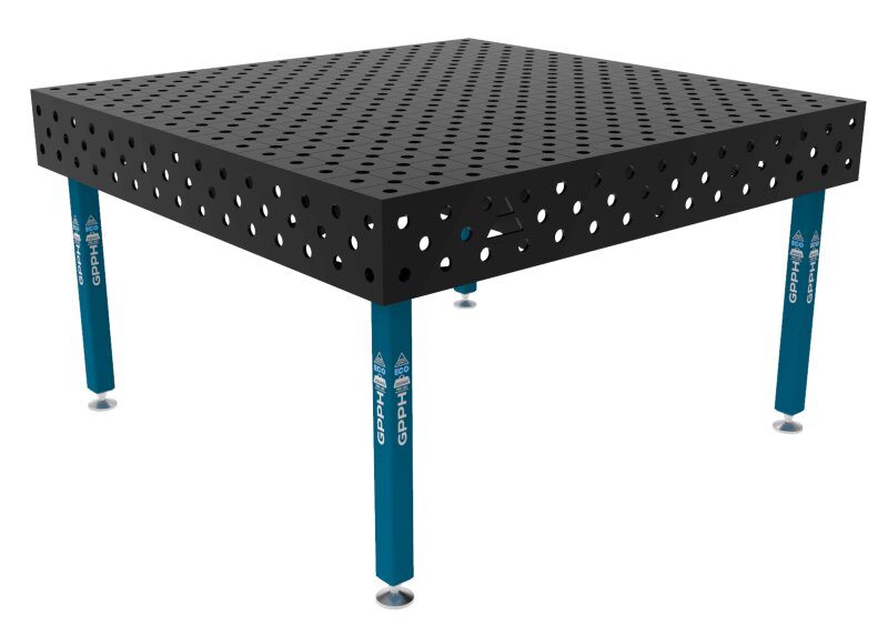Зварювальний стіл ECO на опорах 1500x1480 mm fi28 mm Сітка Діагональна