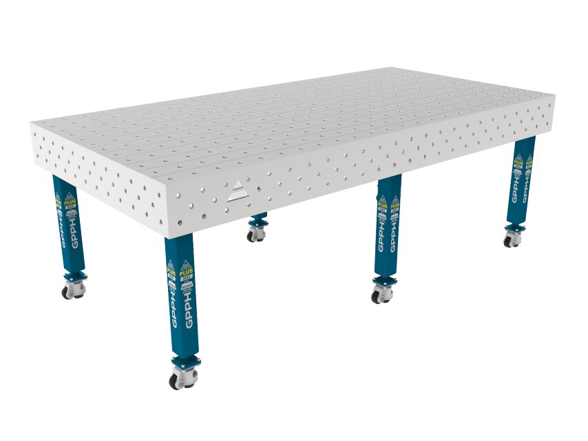 Зварювальний стіл PLUS INOX на колесах 2400x1200 mm fi16 mm Сітка 100x100 mm
