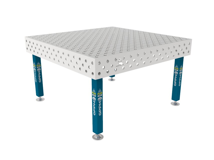 Зварювальний стіл PLUS INOX на опорах 1500x1480 mm fi28 mm Сітка Діагональна