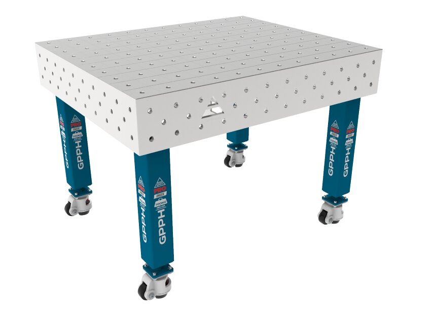 Зварювальний стіл PRO INOX на колесах 1200x1000 mm fi16 mm Сітка 100x100 mm