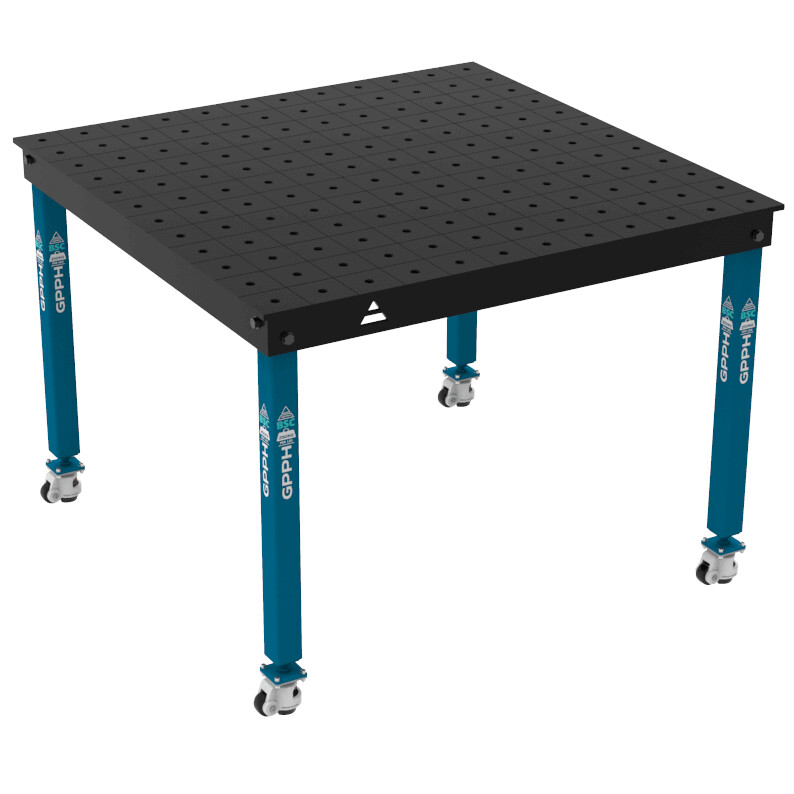 Зварювальний стіл BASIC на колесах 1200x1200 mm fi16 mm Сітка 100x100 mm