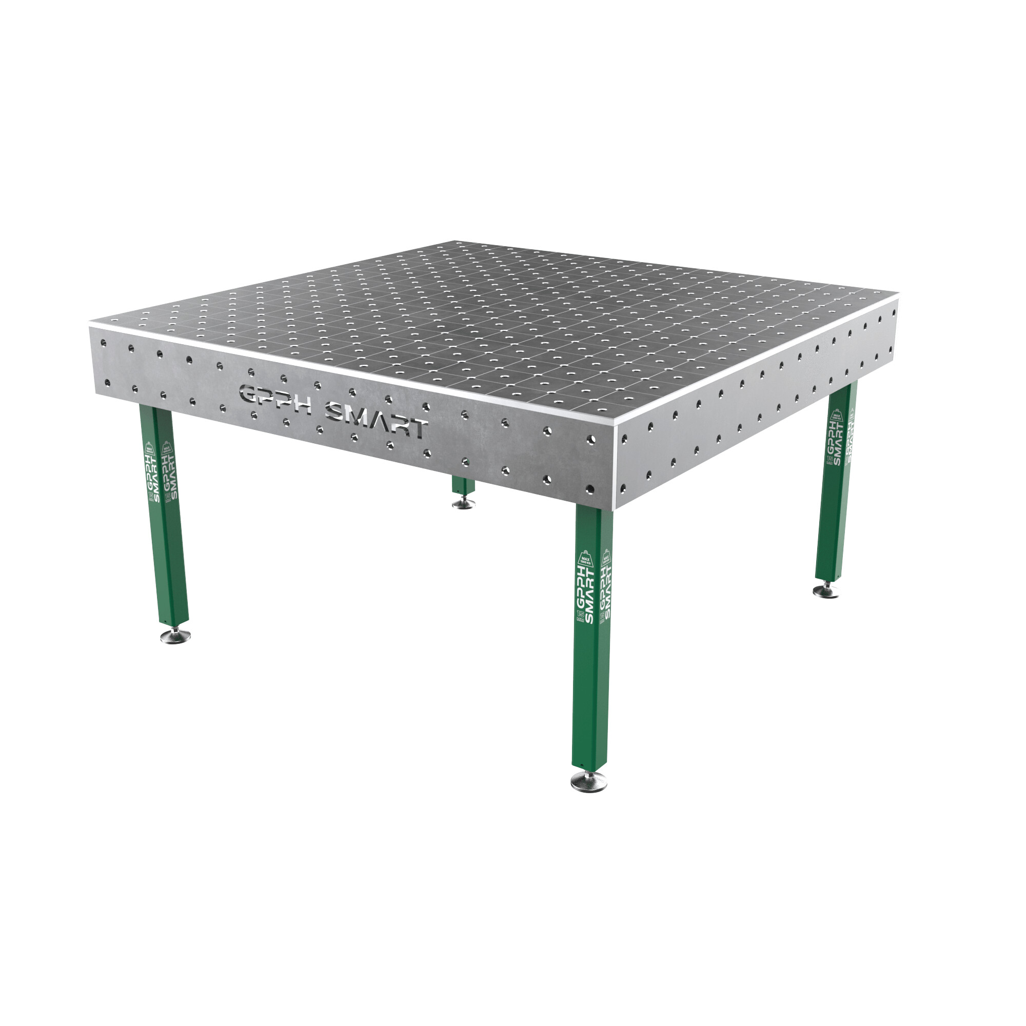 Зварювальний стіл GPPH SMART 15 mm на опорах 1500x1480 mm fi16 mm Сітка Діагональна