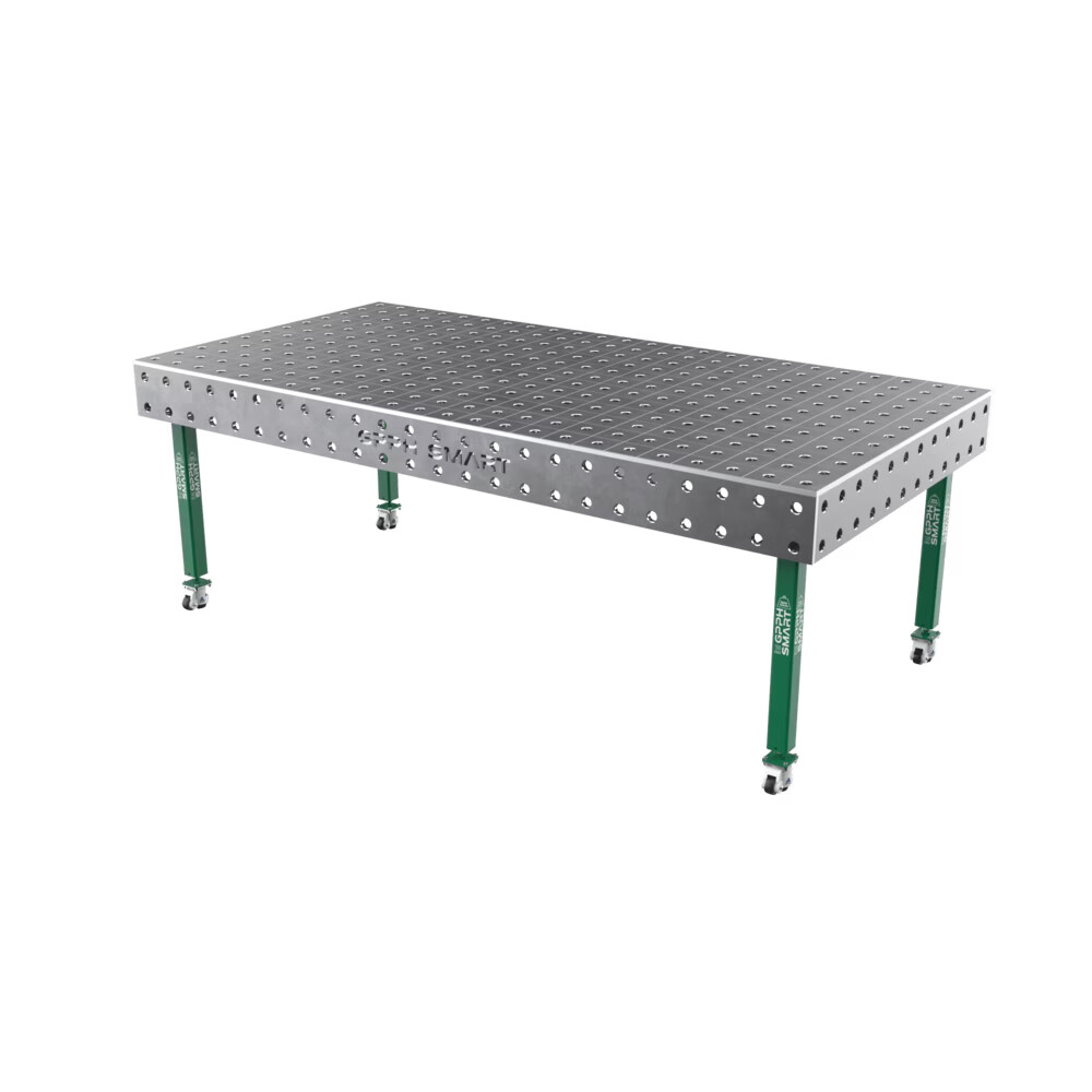 Зварювальний стіл GPPH SMART 15 mm на колесах 2400x1200 mm fi28 mm Сітка 100x100 mm