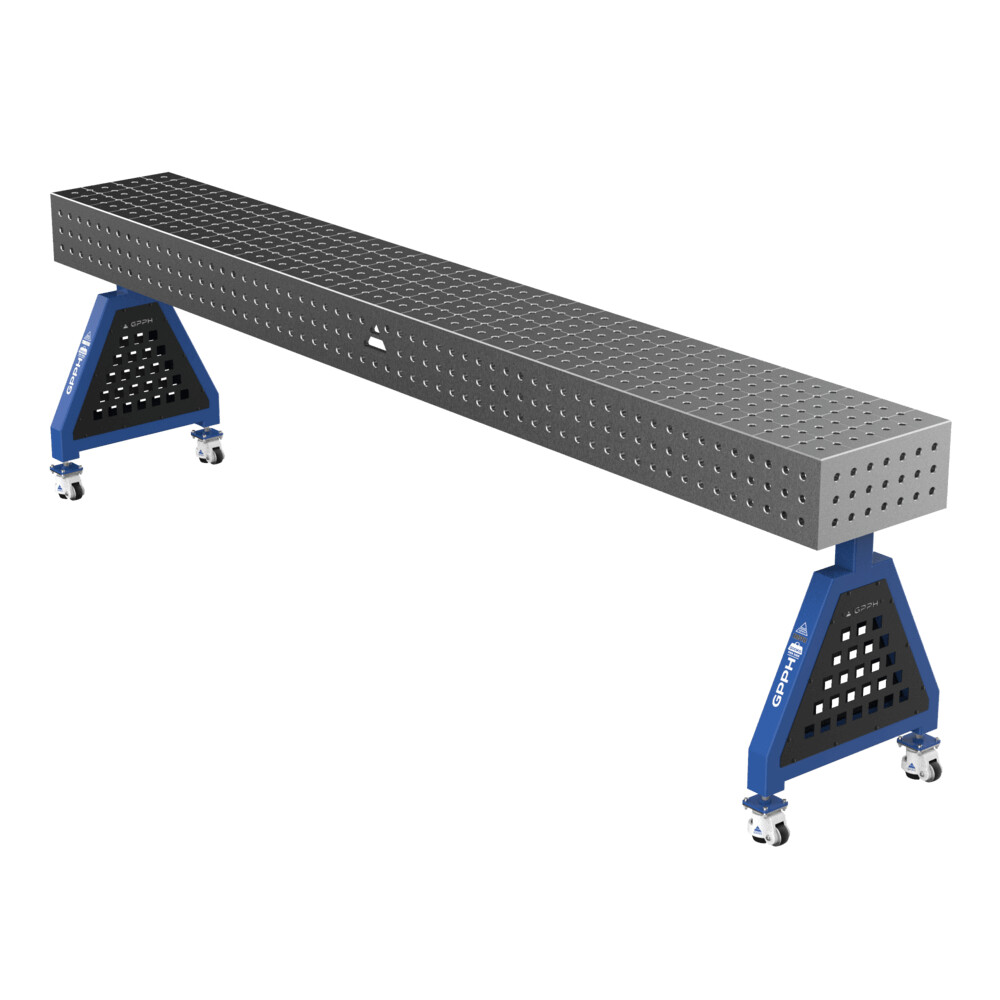 Зварювальна опора TRESTLE PRO на колесах 3000x400x200 fi16 mm Сітка 50x50 mm