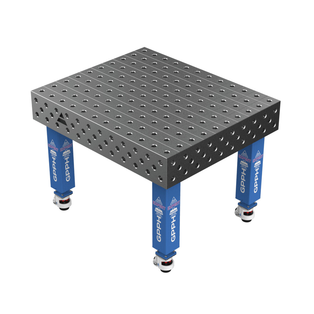 Зварювальний стіл EXPERT на колесах 1200x1000 mm fi28 mm Сітка 100x100 mm